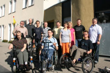 Pro Mobil Velbert unternimmt eine Fahrradtour mit der Spardabank im Rahmen des Projekts Seitenwechsel